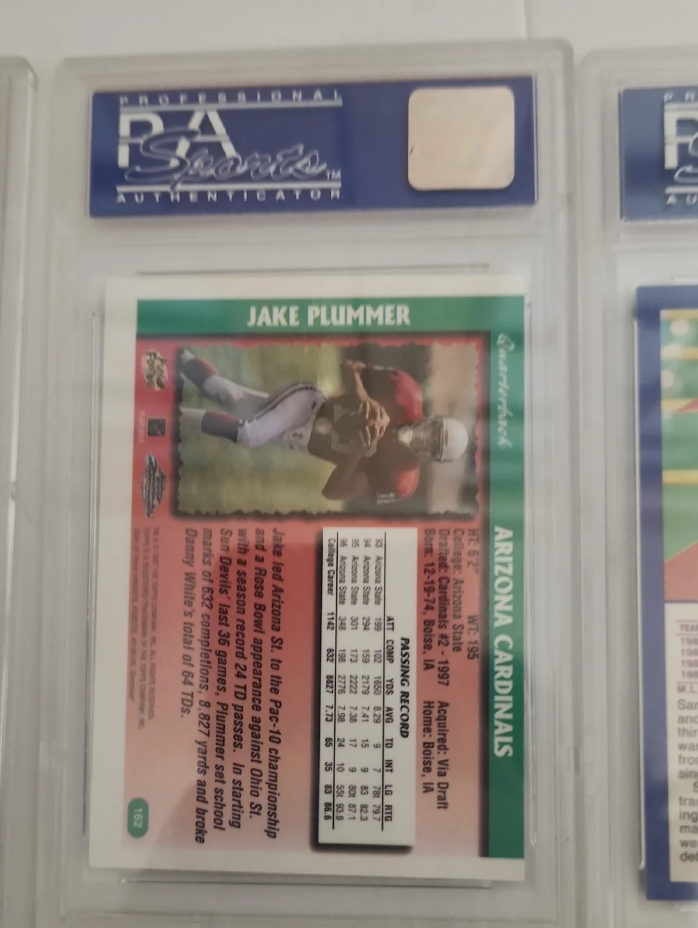 Graded Sports Cards, Sammy Sosa, Donovan Mcnabb, Jake Plumber, Jarrett Stidham.